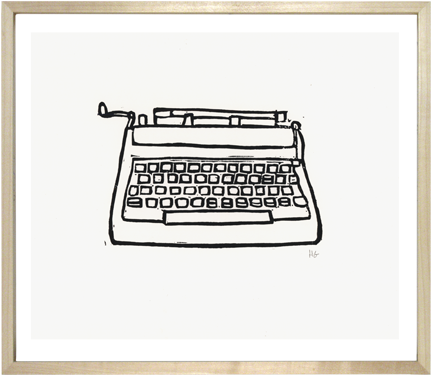 Electric Typewriter - Illustrator (440x440), Png Download