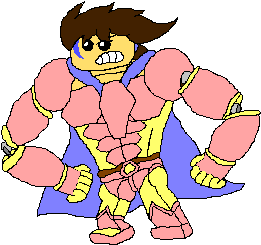 Lego Candy-coated Strongarm - Cartoon (579x527), Png Download