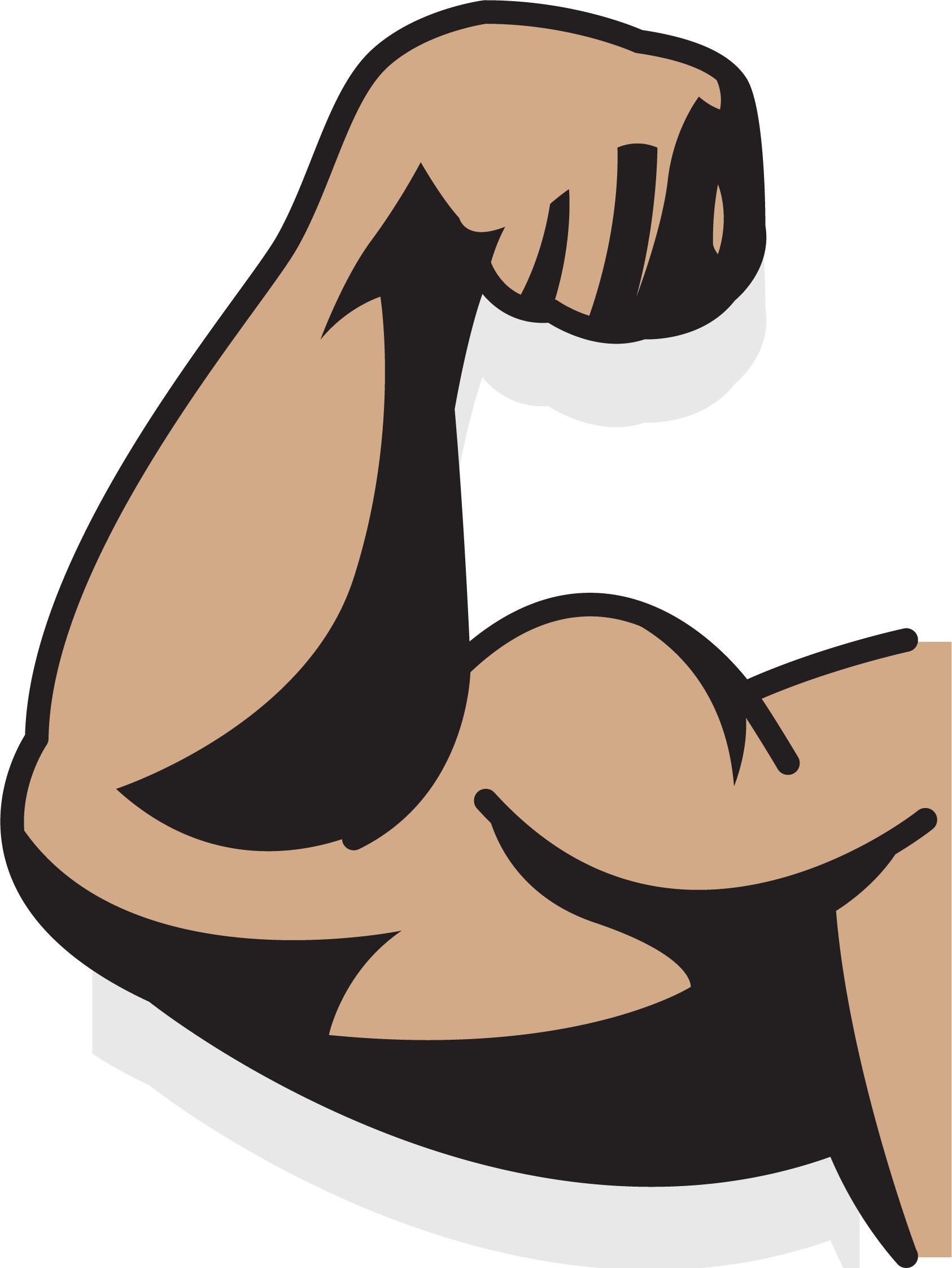Picture Library Library Elbow Drawing Strong Arm - Braço Forte Desenho Png (1686x2244), Png Download