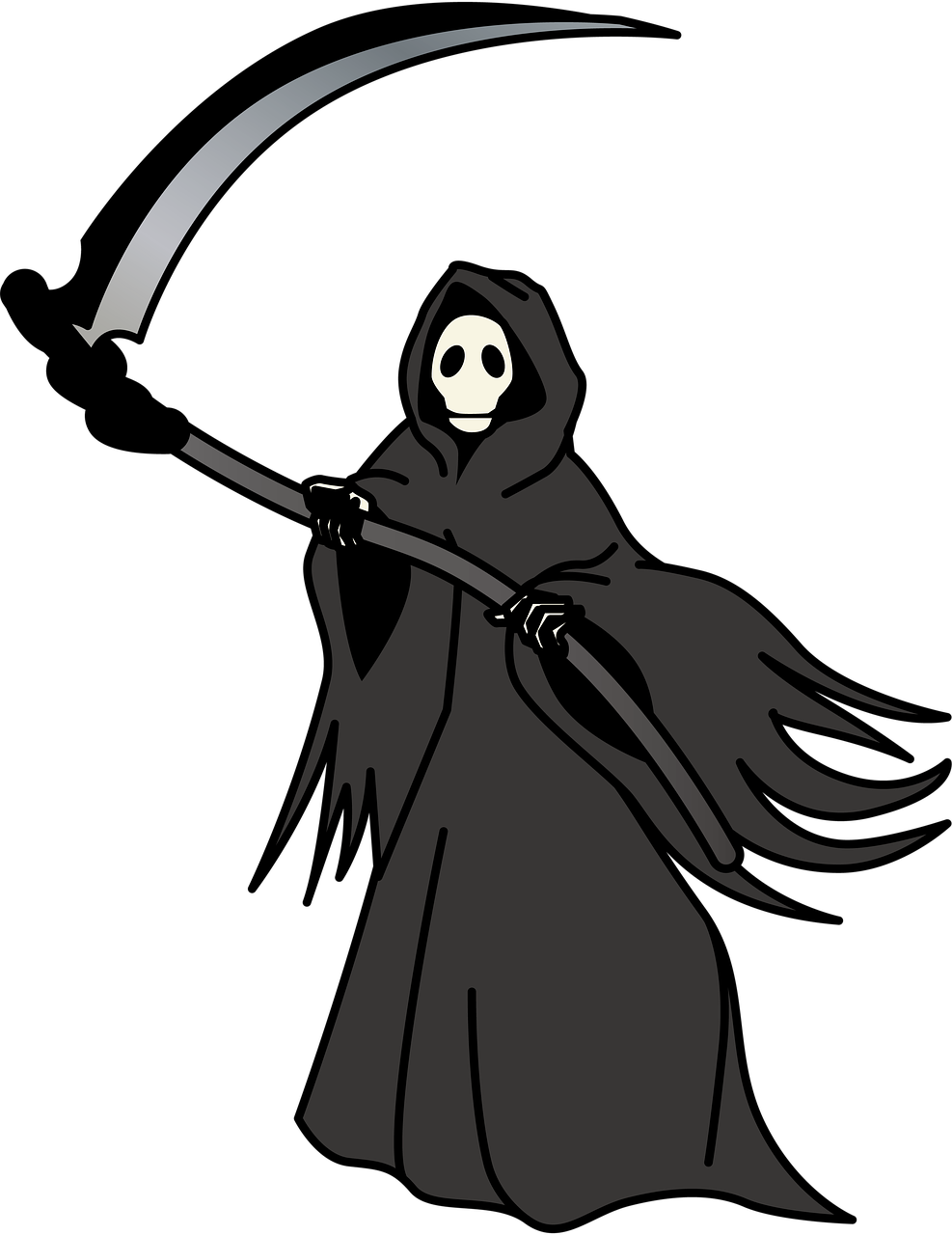 Transparent Reaper Death - Grim Reaper Transparent (987x1280), Png Download