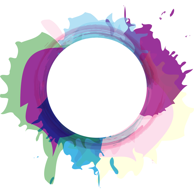 Color Circle Sportsman Hotel Arrow - Logo Circle Background Png (669x652), Png Download