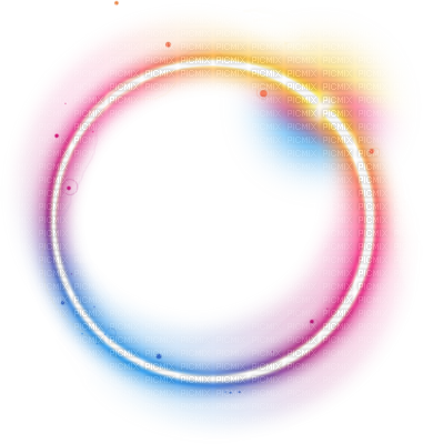 Dec Jaune Yellow Bleu Blue Rose Pink - Arc En Ciel Bulle (381x400), Png Download