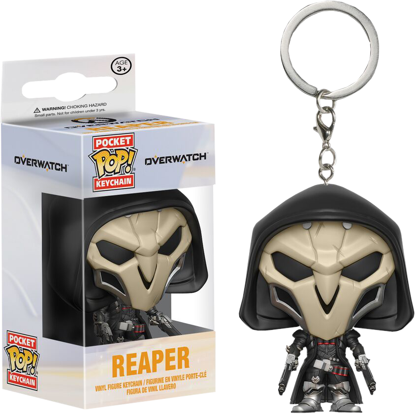 Reaper Pocket Pop Vinyl Keychain - Pocket Pop Keychain Overwatch (843x846), Png Download