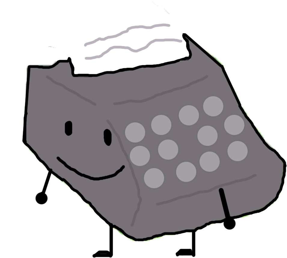 Typewriter - Bfdi Typewriter (955x858), Png Download