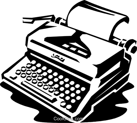 Typewriter Transparent Png - Typewriter Clipart Png (480x432), Png Download