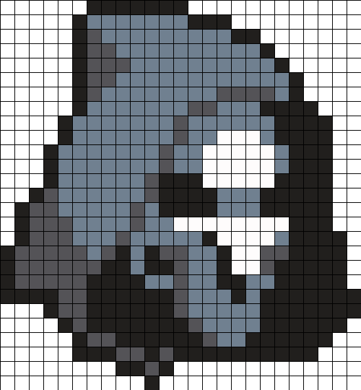 Overwatch Reaper Perler Bead Pattern / Bead Sprite - Perler Bead Overwatch Reaper (525x567), Png Download