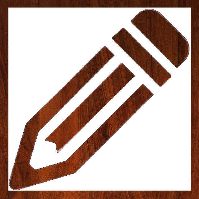 Edit Wood Icon Outline, Edit, Change, Alter Png And - Edit Icon In Android (640x640), Png Download