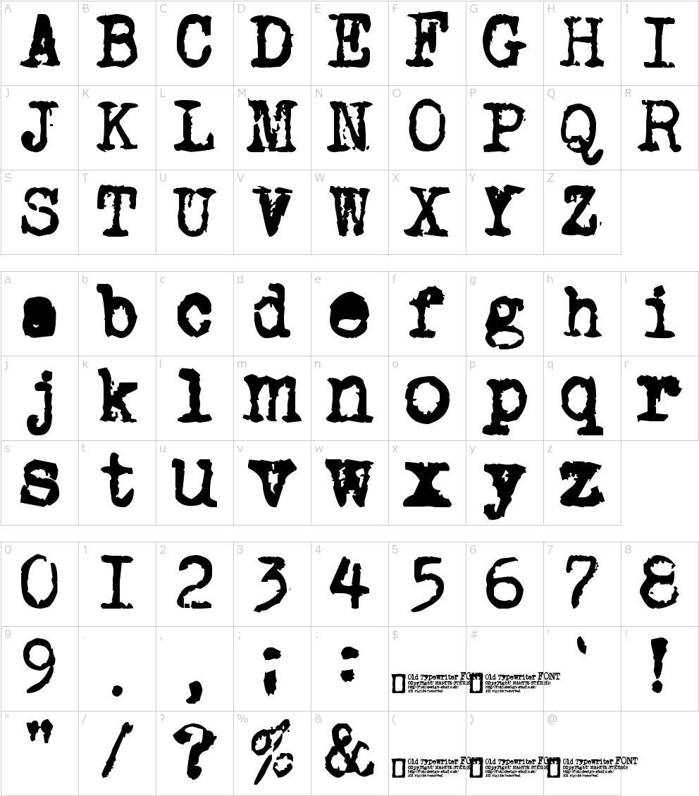 Old Typewriter Font (1000x1150), Png Download