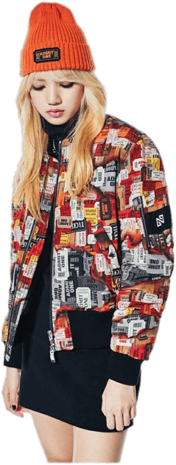 Blackpink Lisa - Lisa Black Pink Fashion Style (753x960), Png Download