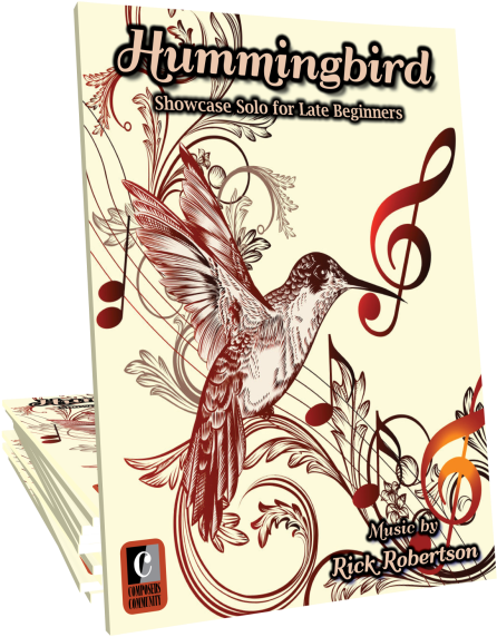 Music By Rick Robertson - Ambesonne Hummingbirds Decorations Collection, Flying (585x585), Png Download