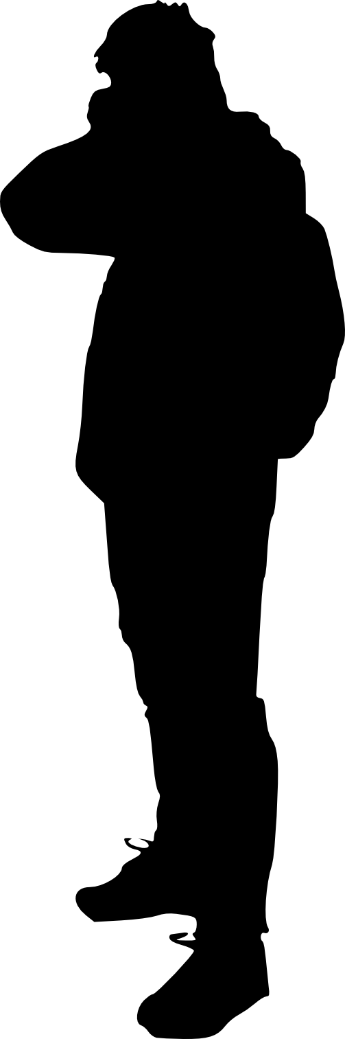 Free Download - Outline Of A Soldier (503x1513), Png Download