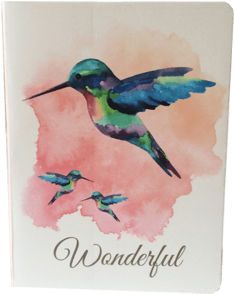 Urban Journal Hummingbird A6 - Wall Sticker Blue Birds (500x500), Png Download