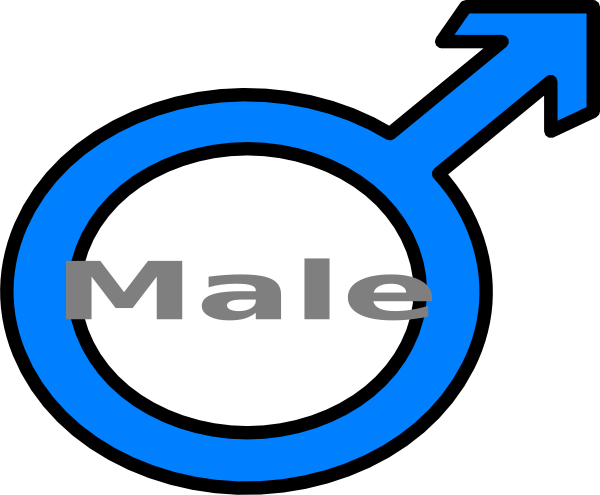 Blue Male Symbol Svg Clip Arts 600 X 495 Px (600x495), Png Download