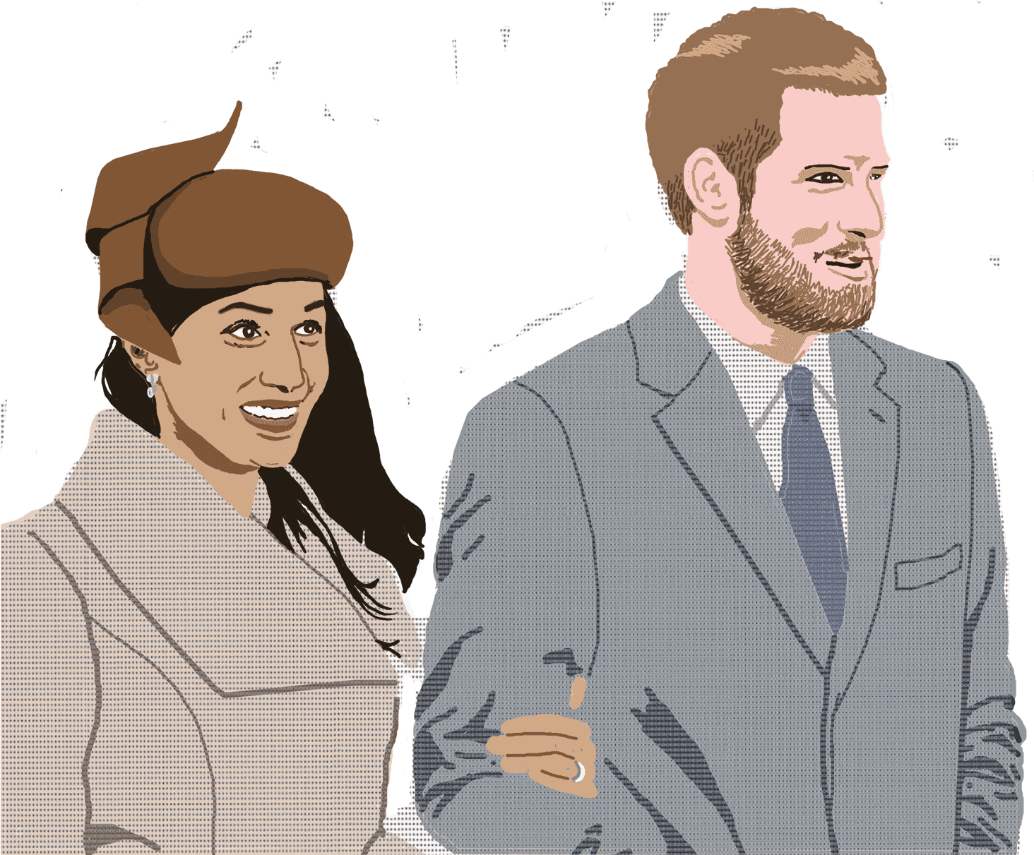 Princeharry-meganmarkle - Horoscope (1472x1210), Png Download