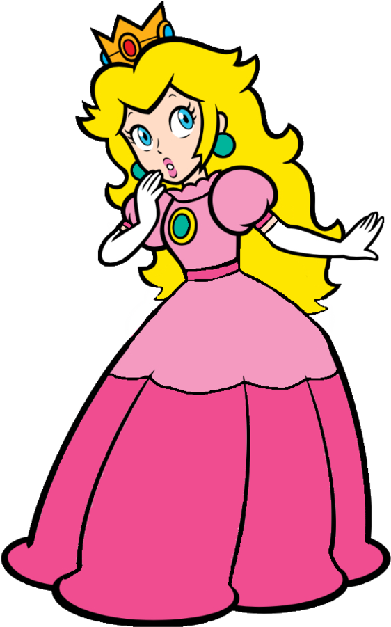 Fair Princess Toadstool Classic 2d By Joshuat1306 - Super Mario Artwork Peach (600x935), Png Download
