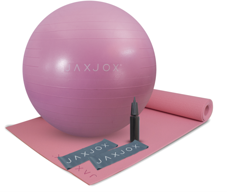 Gym Ball Yoga Set - Jaxjox Gym Ball Yoga Set (768x667), Png Download