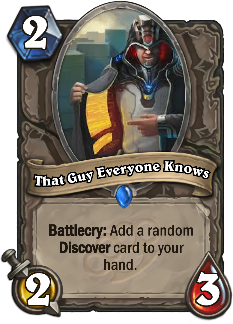 That Guy Everyone Knows - Can T Attack Hearthstone (800x1086), Png Download