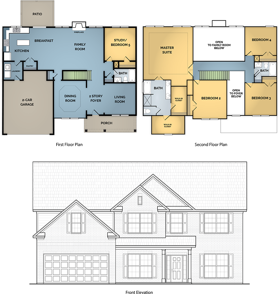 The Laundry Room Is Also Located On The First Level - House (980x1100), Png Download