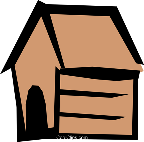 Dog House Royalty Free Vector Clip Art Illustration - Go Home (480x473), Png Download