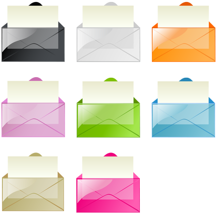 Transparent Mail Icon Pack By Dapino - Email (552x444), Png Download