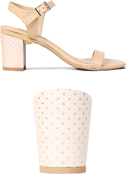 Gold Polka 80s - Polka Dot (500x902), Png Download