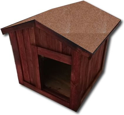Снимки Напред Снимки Назад Wooden Dog House - House (433x400), Png Download