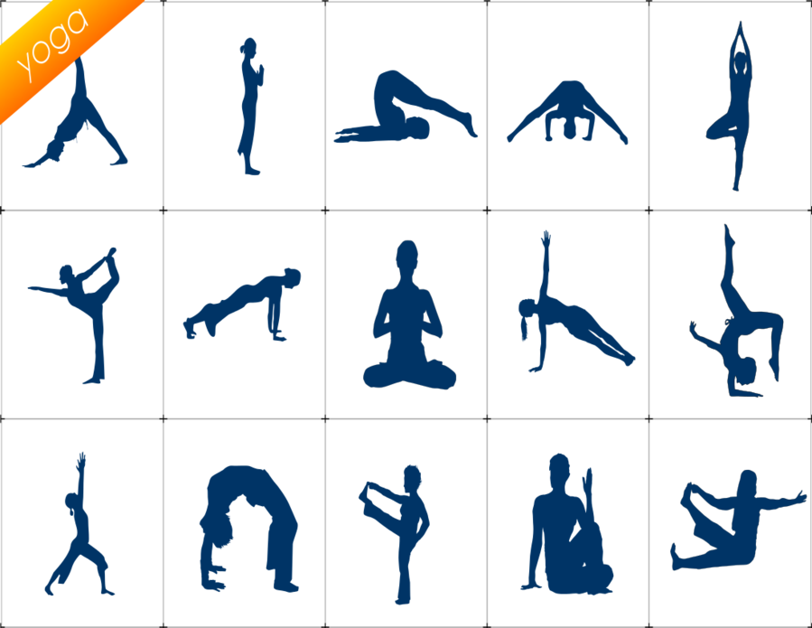 Download Yoga Asanas Clipart Yoga Asana Clip Art Yoga - Yoga For Uterus Problem (899x695), Png Download
