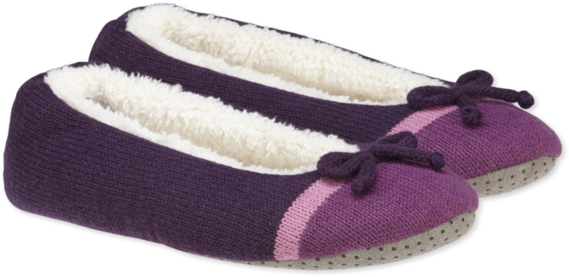 Women's Cozy Ballet Slippers - Ballet Flat (570x570), Png Download