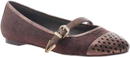 Gin In Dark Brown Ballet Flats - Shoe (480x480), Png Download