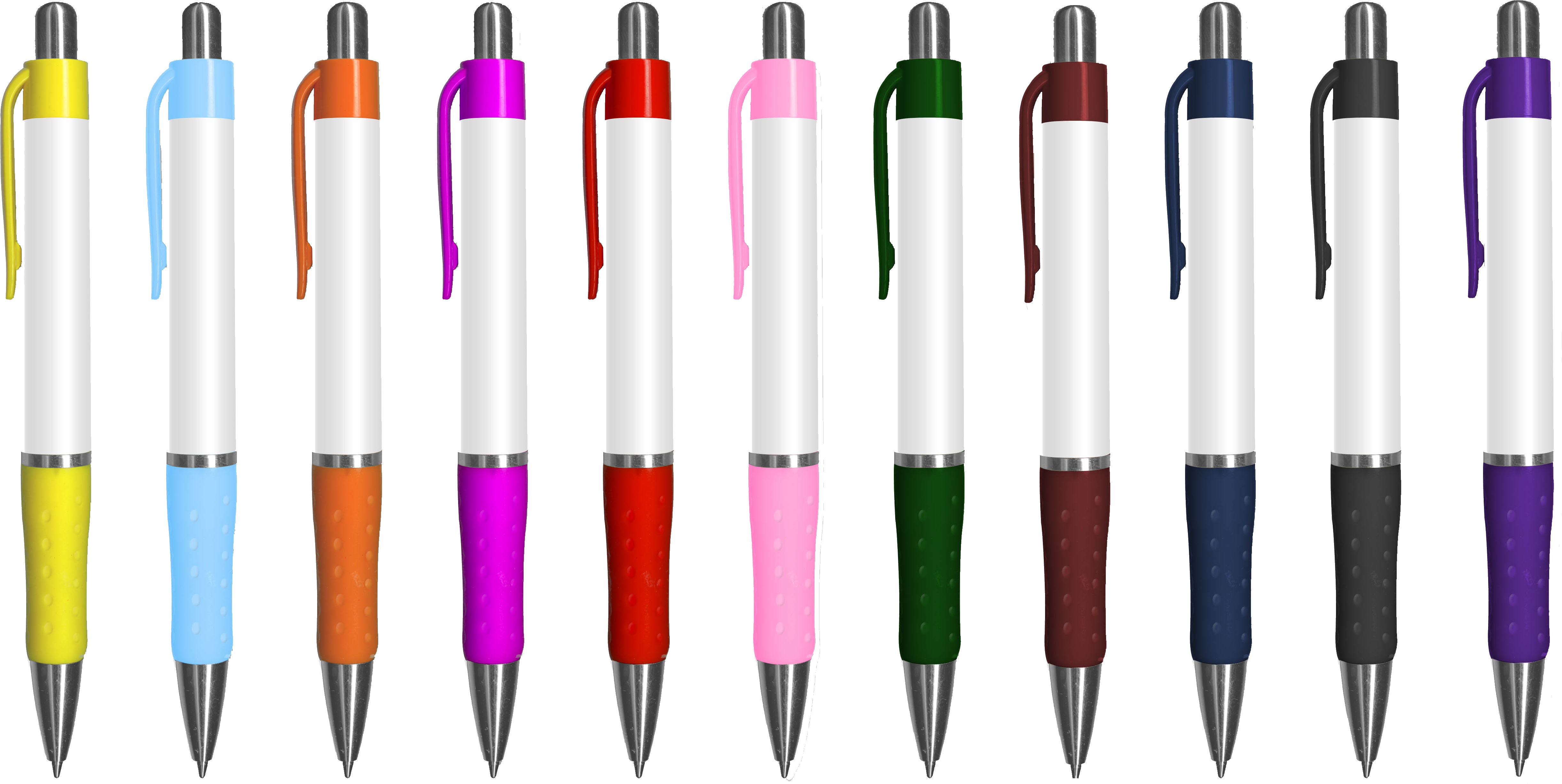 Imperial Retractable Plastic Pen - L Pen Promo Plastic Click Pens Sample (5294x2746), Png Download