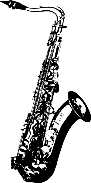 Small - Sax Vector (300x600), Png Download