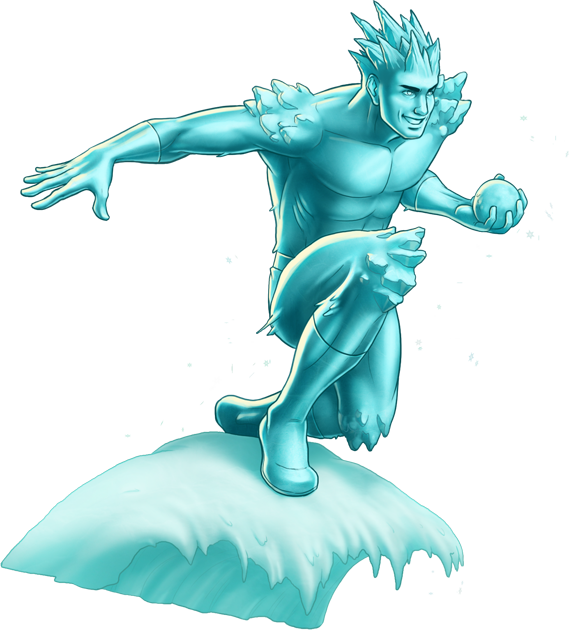 Marvel Vs Capcom , Marvel Vs Capcom - Avengers Alliance Iceman (569x630), Png Download