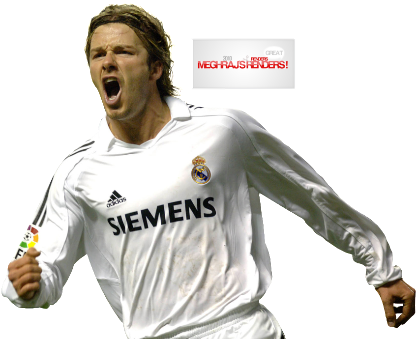 David Beckham Photo Dav - Real Madrid (1023x708), Png Download