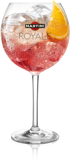 Martini Royale Rosato Ingredients Martini® Rosato Martini® - Martini Rosso Glas (300x550), Png Download