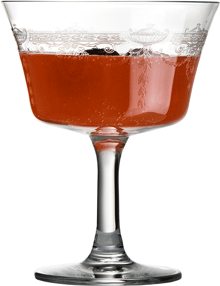 Cocktail Glser - Retro Fizz Glass (1000x1000), Png Download