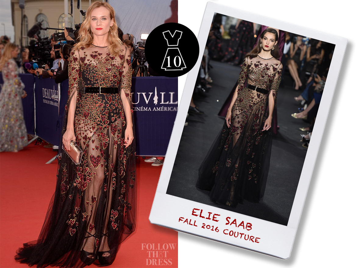Diane Kruger In Elie Saab Fall 2016 Couture - Elie Saab Fall 2016 Couture Red Carpet (1168x880), Png Download