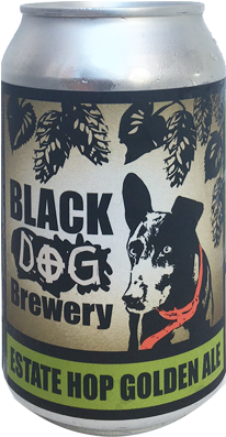 Beer Black Dog Brewery Estate Hopped Golden Ale - Black Dog Howling Pale Ale (300x475), Png Download