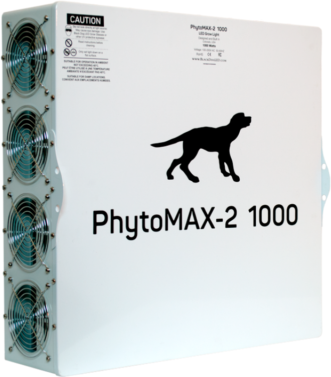 Pm2 1000 Back Right - Black Dog Led Grow Phytomax 2 (800x800), Png Download