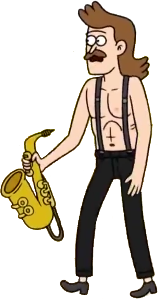 Sad Sax Guy - Regular Show (615x1102), Png Download