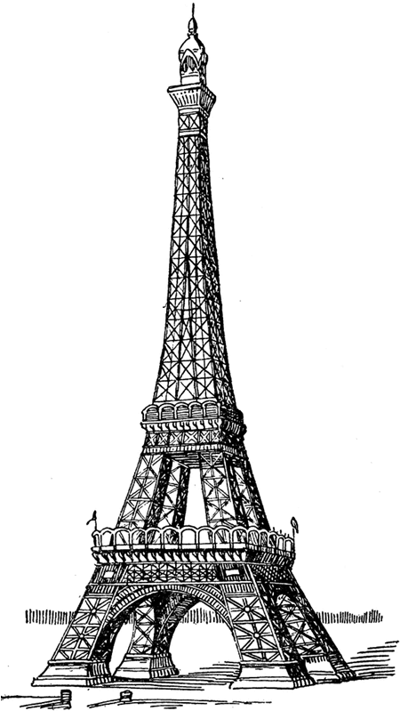 Otros Blogs Que Te Pueden Interesar - Realistic Eiffel Tower Drawing (460x800), Png Download