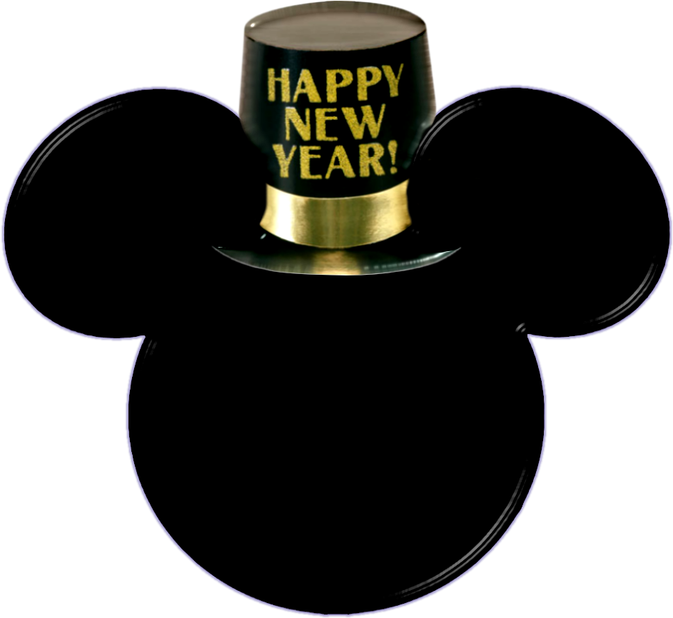 Mickey Mouse Happy New Year Clipart - Mickey New Years Eve (952x917), Png Download