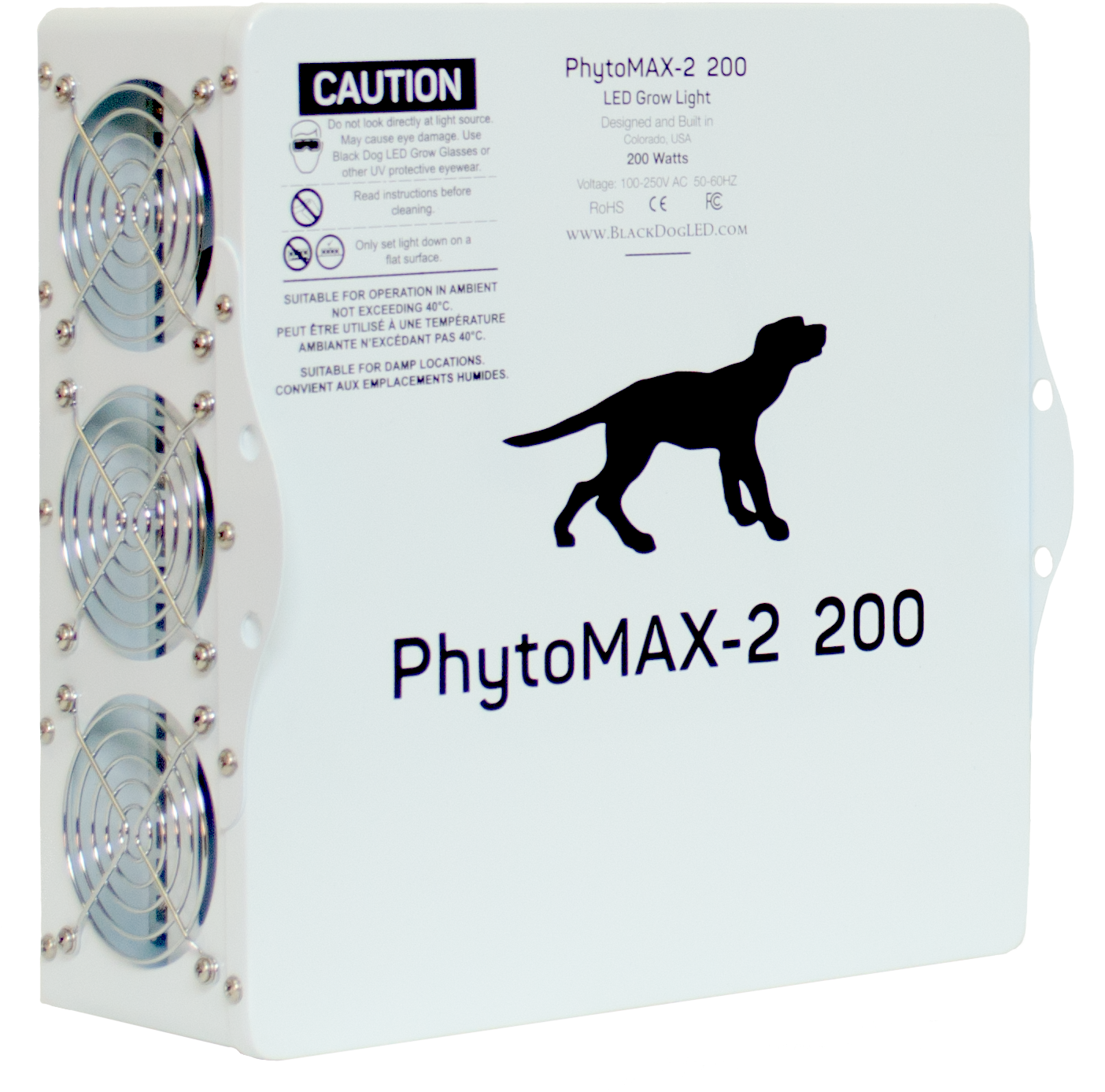Black Dog Led Phytomax-2 200 Grow Light - Black Dog Led Phytomax-2 600 Led Grow Light (1458x1503), Png Download