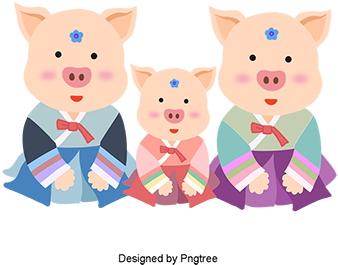 Hand Painted Cartoon Should Be Family Picture, Piglets, - Cartoon (360x360), Png Download