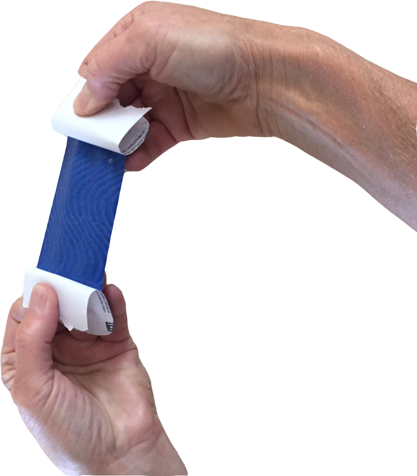 How To Apply K Tape - Kinesio Tape Stretching (1001x1000), Png Download