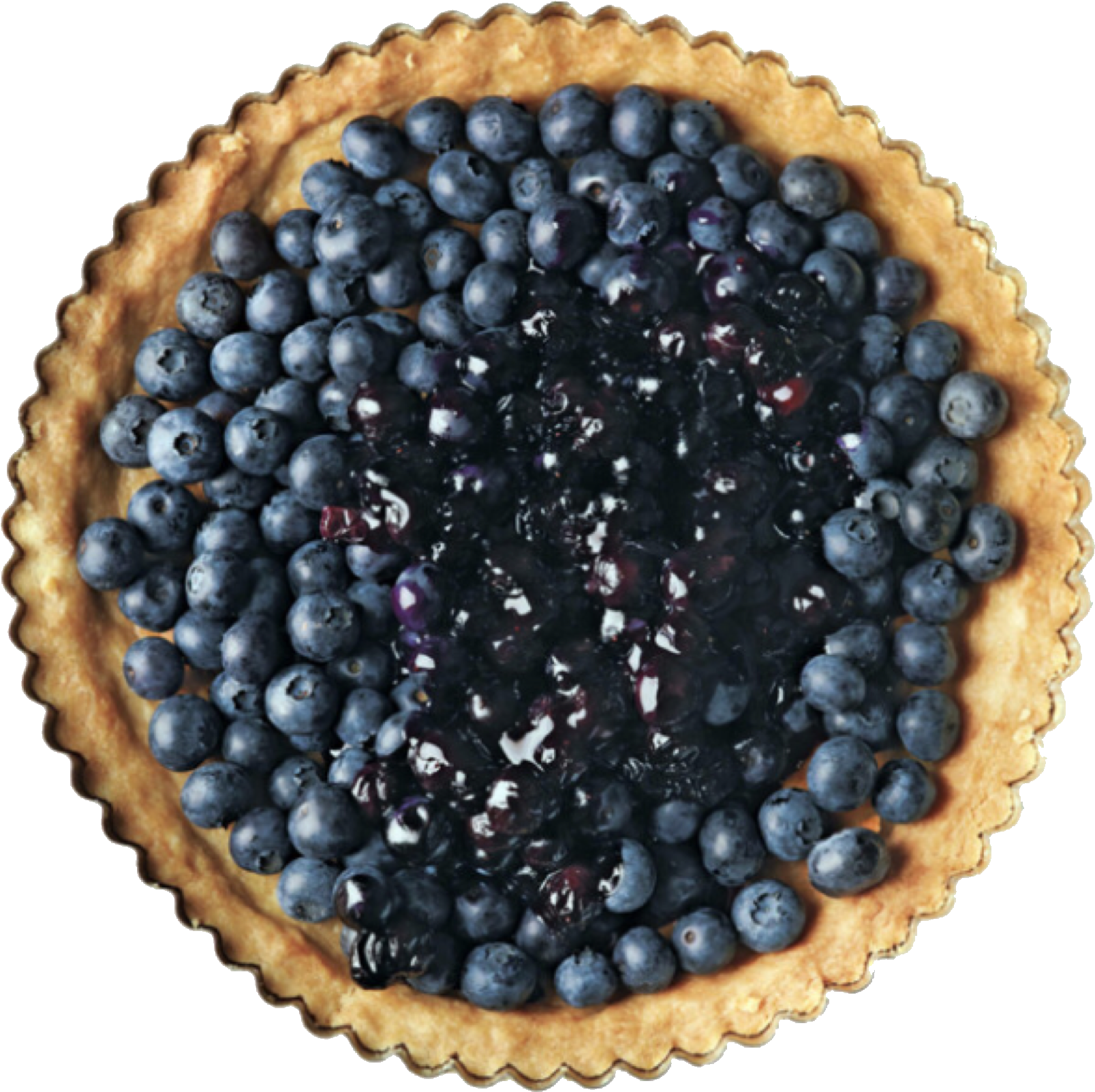 Blue Blueberry Pie Polyvore Moodboard Filler Food - Blueberry (2048x1745), Png Download
