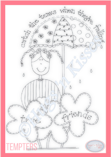 True Friends Catch The Tears When They're Falling - Doodle (500x500), Png Download