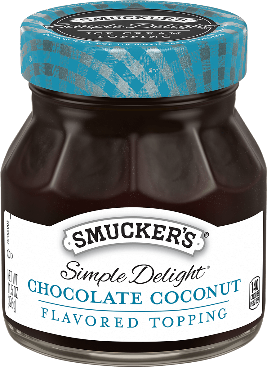 Simple Delight® Chocolate Coconut Flavored Topping - Smucker's Simple Delight Flavored Topping, Chocolate (1200x1200), Png Download