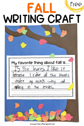 Here's A Fall Writing Craftivity That's Fun And Easy - Writing (665x435), Png Download