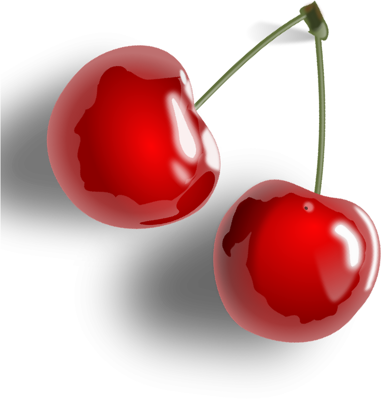 Output Image - Red Cherries Shower Curtain (958x958), Png Download