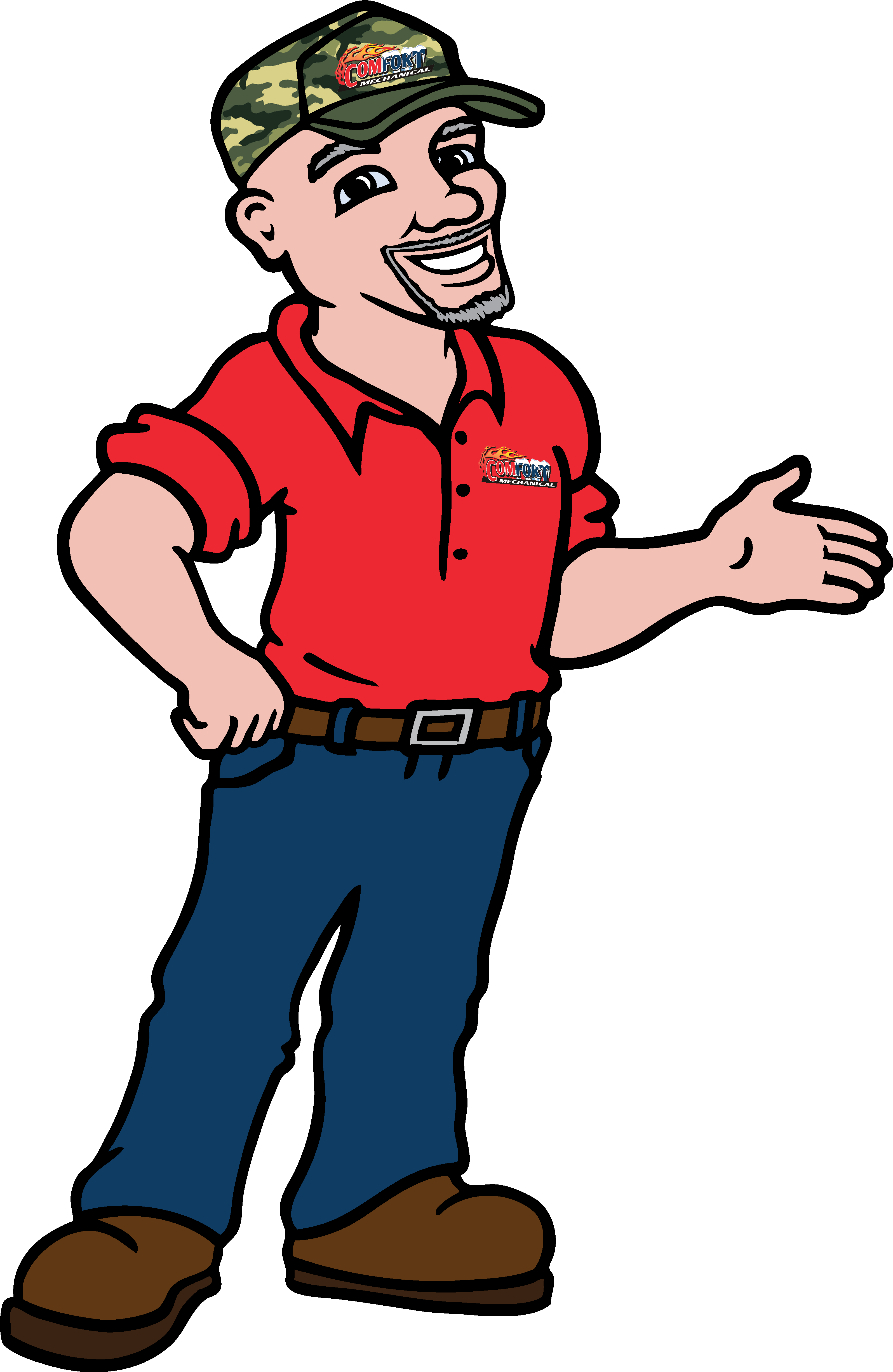 Clipart Royalty Free Library Air Conditioning Repair - Hvac (3191x5047), Png Download